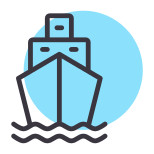 외부 항해 여행 및 운송 무작위 크로마 디자인 icon