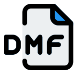 The DMF file extension is a data format known as Delusion Digital Music File icon