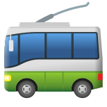 トロリーバスの絵文字 icon