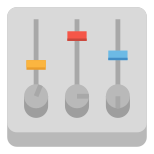 Mixer de configurações vertical icon