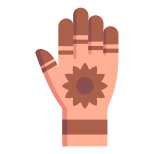 Henna Painted Hand icon