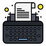 Typewriter icon