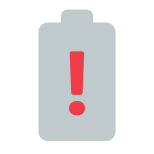 Warning Battery icon