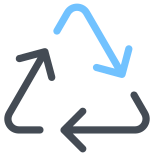 Recycling-Pfeile-Dreieck icon