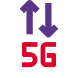 Next generation high speed fifth generation connectivity icon