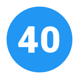 40 Circle icon