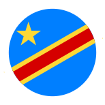 Demokratische-Republik-Kongo-Flaggenkreis icon