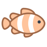 Poisson clown icon