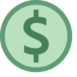 US-Dollar eingekreist icon