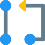 диаграмма-внешнего-алгоритма-от-одного-узла-к-другому-узлу-путь-развития-цвет-tal-revivo icon