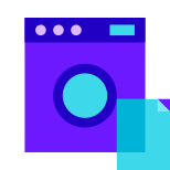 Hojas en lavandería icon