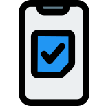 Election result online smartphone isolated on a white background icon