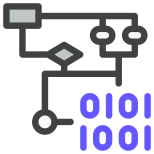 Flow Chart Binary icon