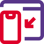 Smartphone with desktop class web browser facilities icon