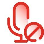 Geblocktes Mikrofon icon