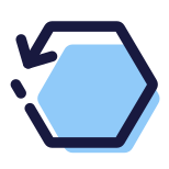 Hexagon Reload icon