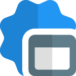 Web browser badge for privacy and security icon