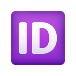 emoji de botão de identificação icon