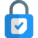 High security authentication locked election results padlock icon