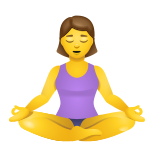Woman In Lotus Position icon