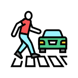 Пешеходный переход icon