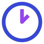 Clock two icon