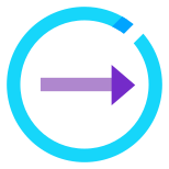 Rechts eingekreist icon