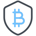 protégé par Bitcoin icon
