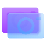 Fotocamere multiple icon