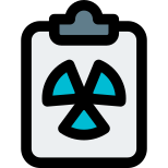 Planning the structure of radioactive nuclear power plant icon