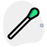 Cotton bud for ear and nose hygiene isolated on a white background icon