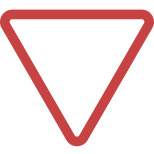 Vorfahrt beachten icon