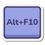 Alt + F10 icon