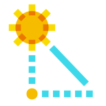 elevación del sol icon