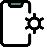 Smartphone advance feature setting and preferences icon