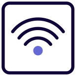 Wifi Signal for railway station and public use icon