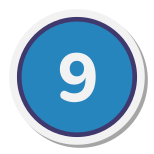 9 в закрашенном кружке icon