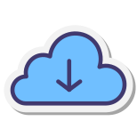 Download from the Cloud icon