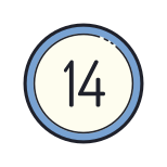14 cercles icon