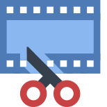 Trimming video icon