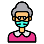 Old Woman in Mask icon