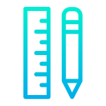 Ruler and Pencil icon