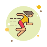 Girl Running icon