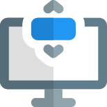 Adjust screen slider vertically a computer monitor icon