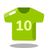 Camisa del jugador Filled icon