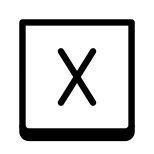 X Coordinate icon