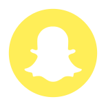 Snapchat eingekreistes Logo icon