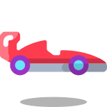 F1 레이스 자동차 측면보기 icon