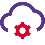 Cloud computing software setting and preferences option icon