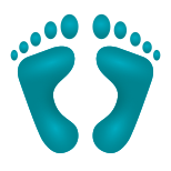 Footprints Emoji icon